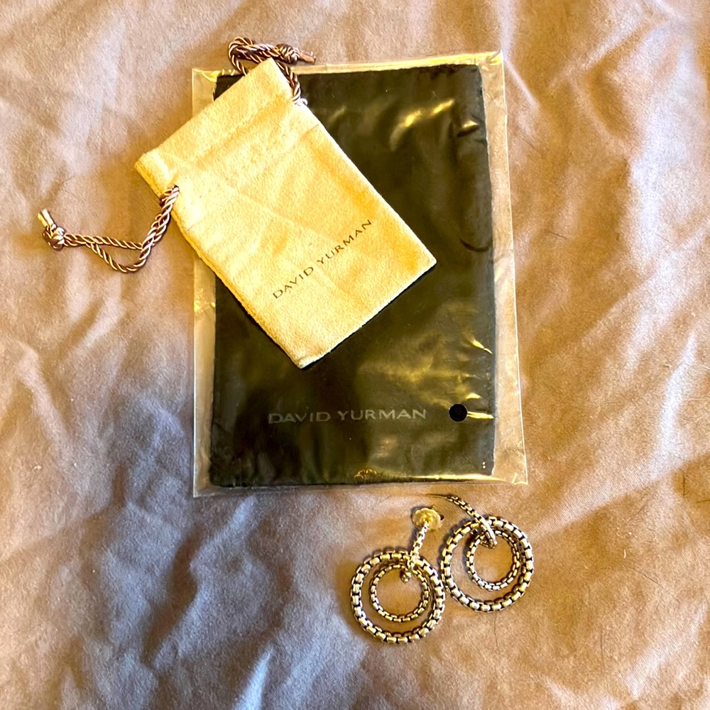 David Yurman sterling silver earrings.
